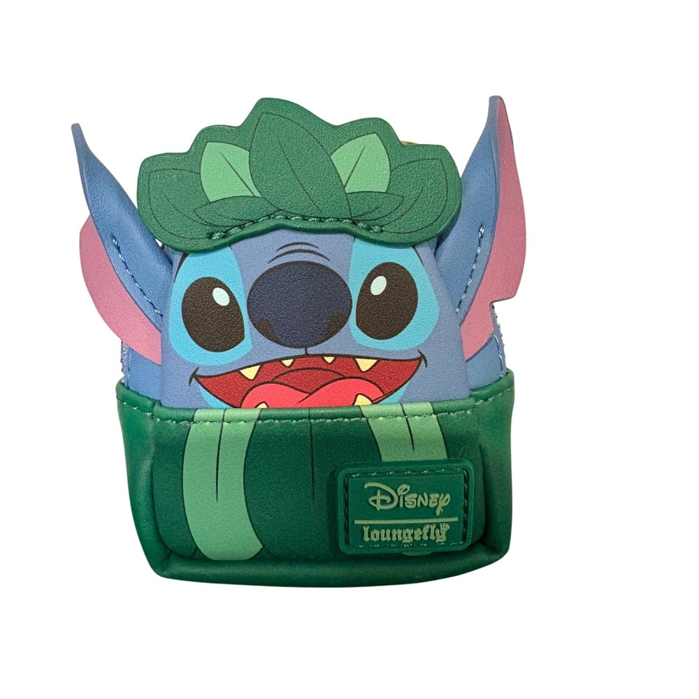 Loungefly Disney Stitch Hawaii Hula Mini Backpack Keychain Blue Green Coin Purse